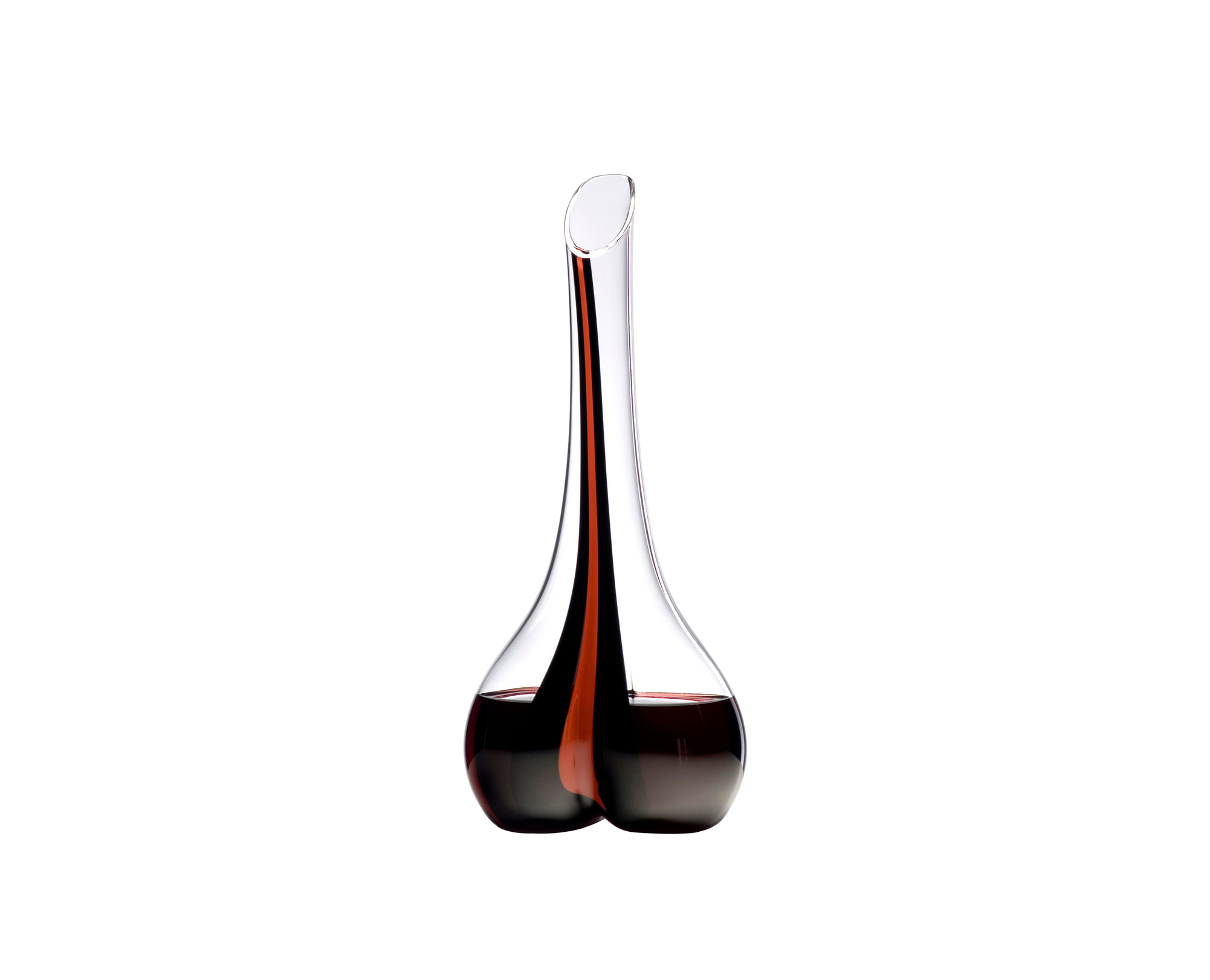 RIEDEL Black Tie Smile Decanter - Black / Red