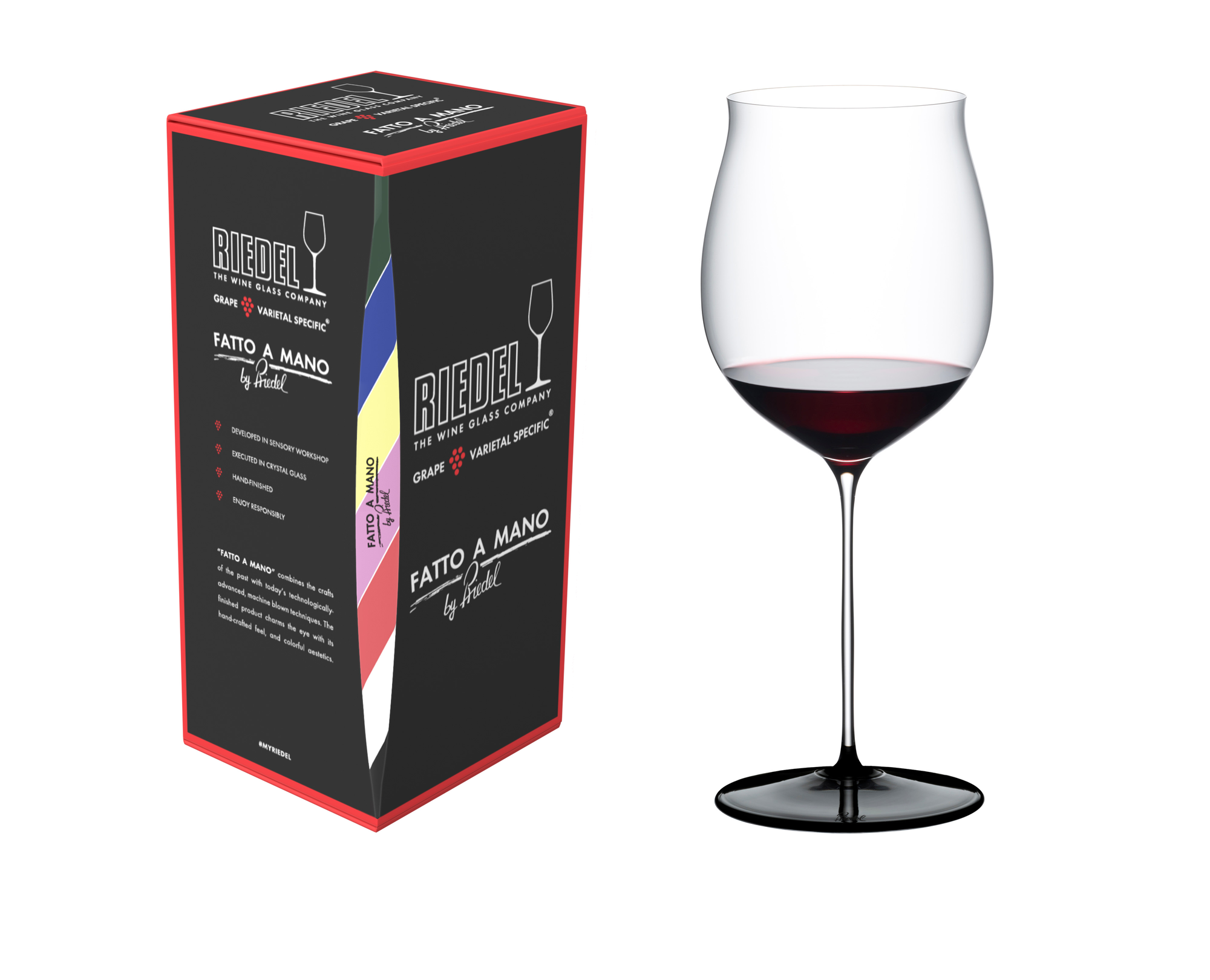 RIEDEL Fatto A Mano Black Tie Bourgogne Grand Cru