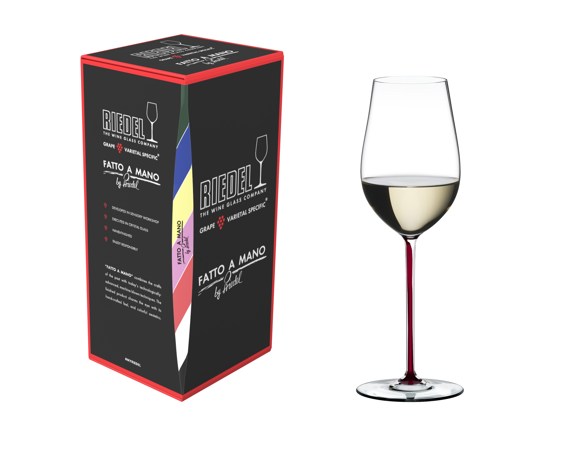RIEDEL Fatto A Mano by RIEDEL Riesling / Zinfandel - Dragon Red