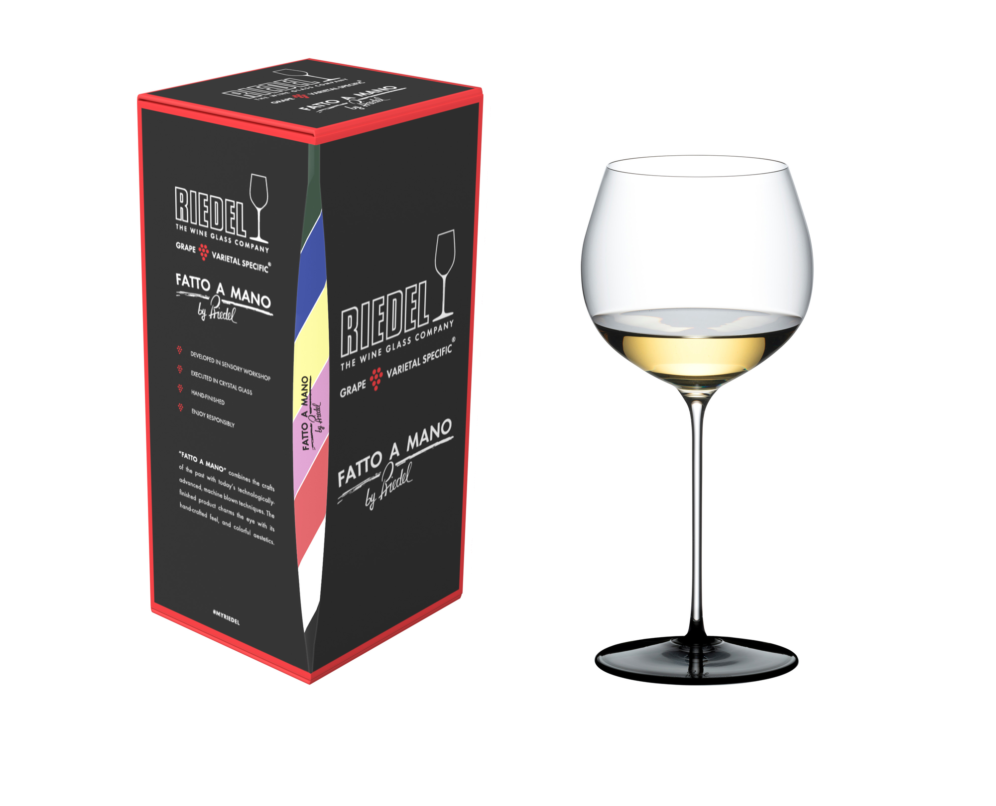 RIEDEL Fatto A Mano Black Tie Chardonnay