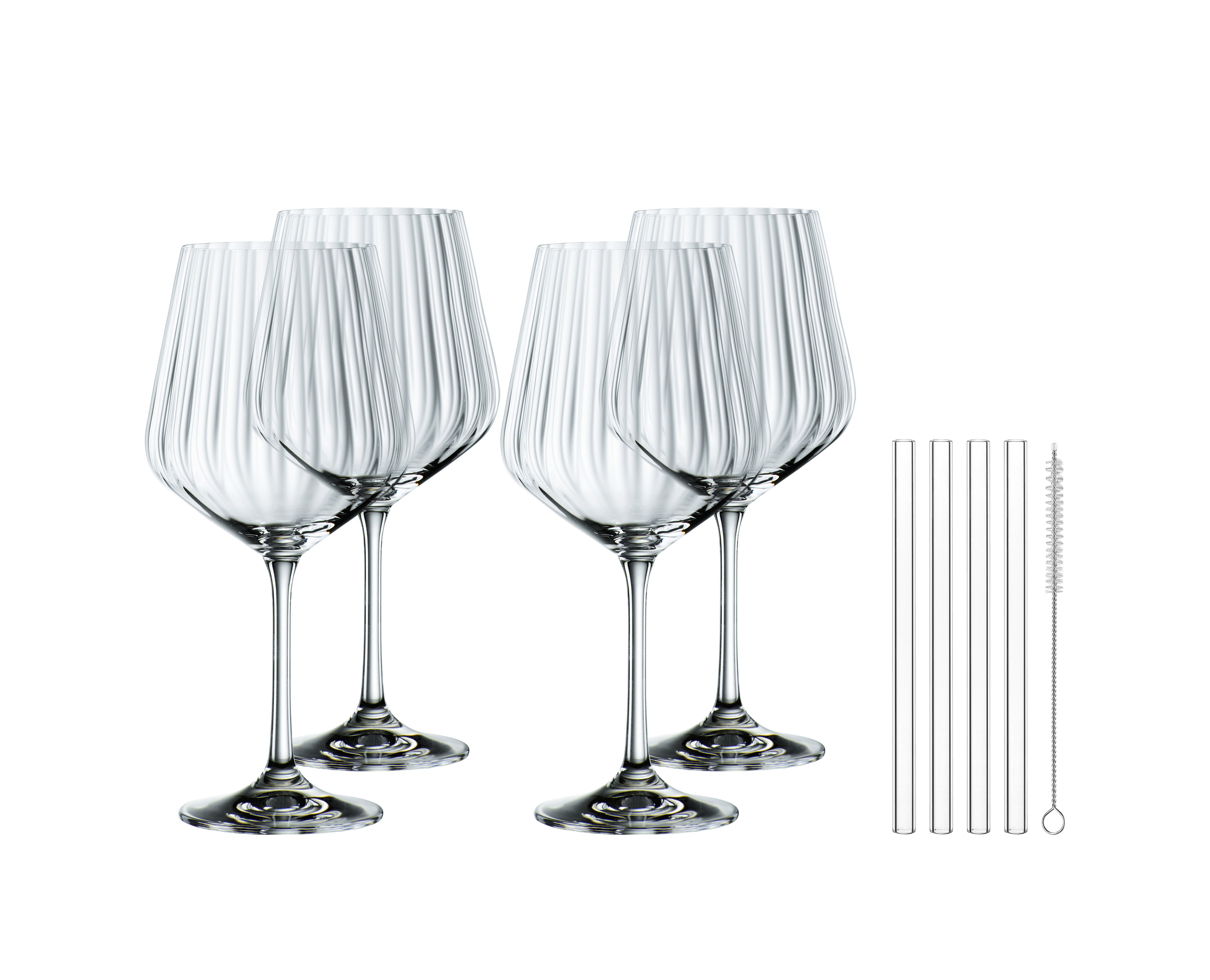 NACHTMANN Tastes Good Gin Tonic Glasses with Straws