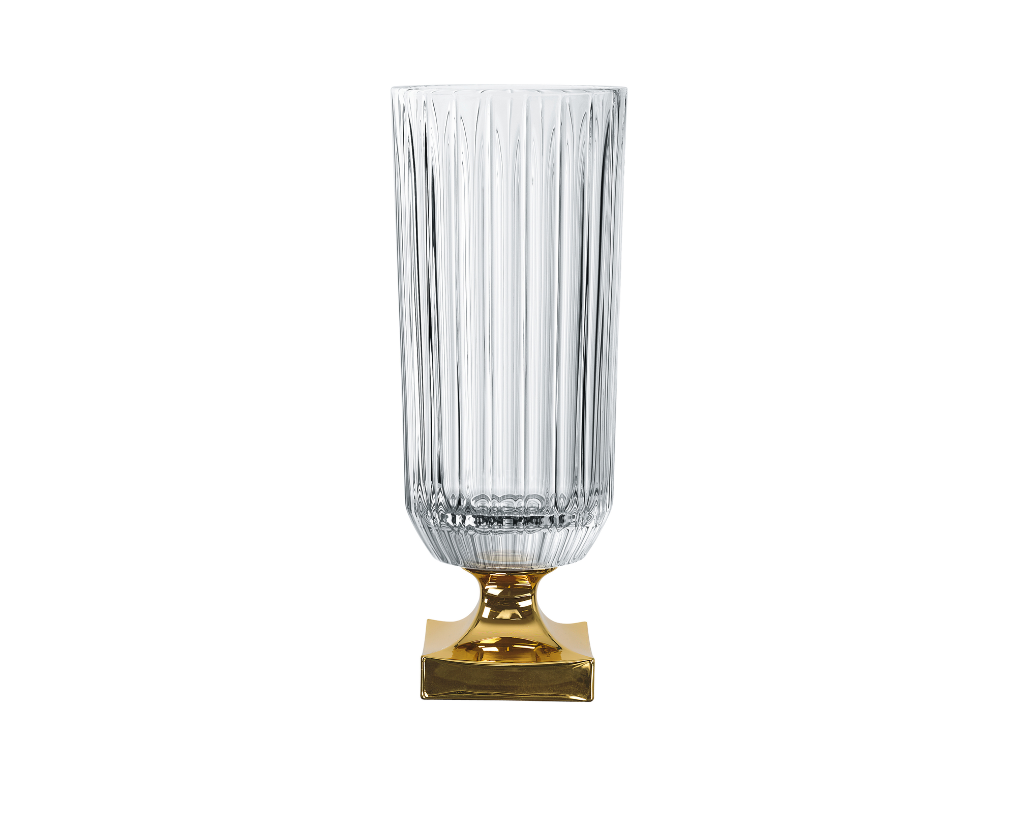 NACHTMANN Minerva Footed Vase - 40cm | 15.9in - Gold