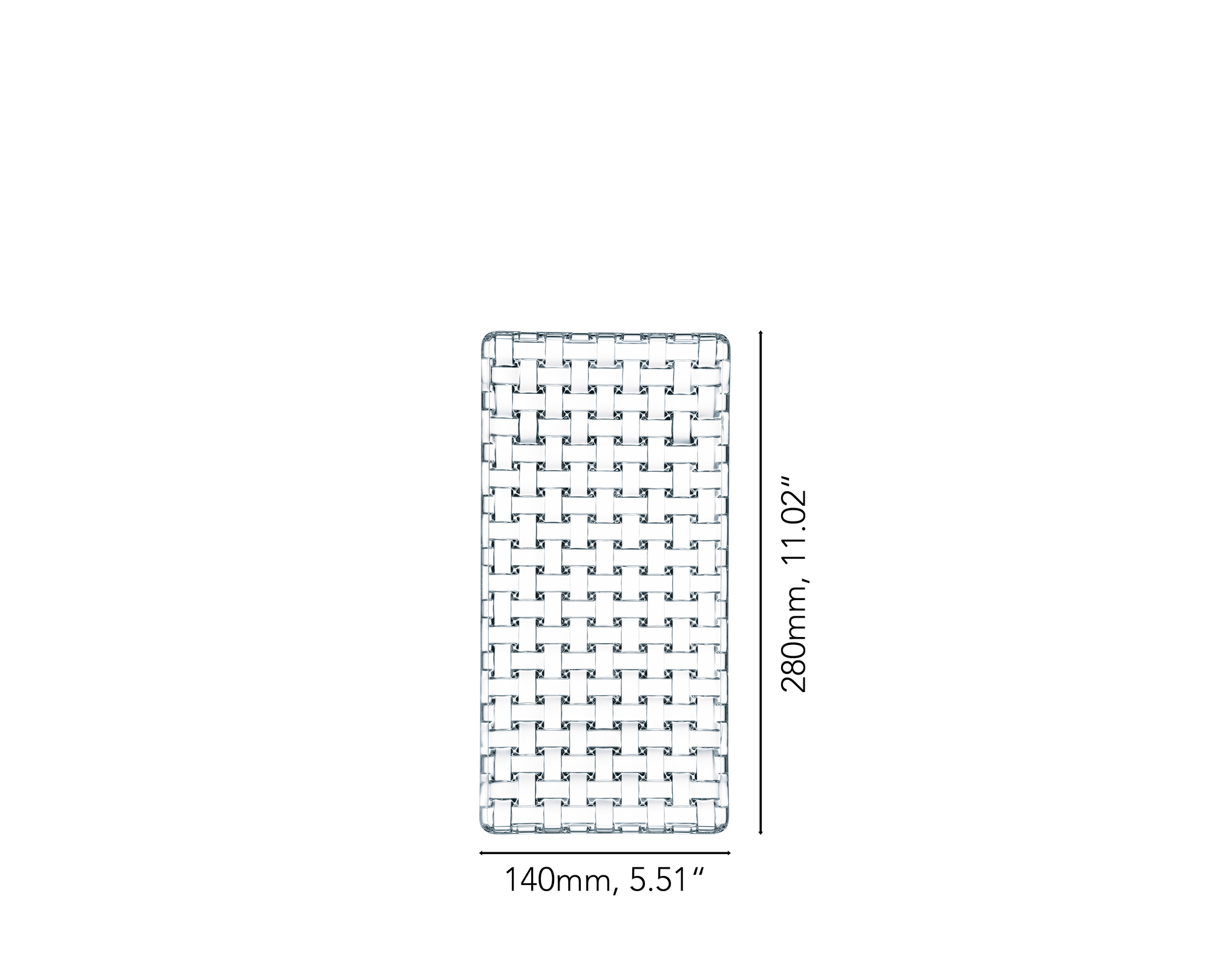 NACHTMANN Bossa Nova Pro Plate - Rectangular, 28x14cm | 11.024x5.512in