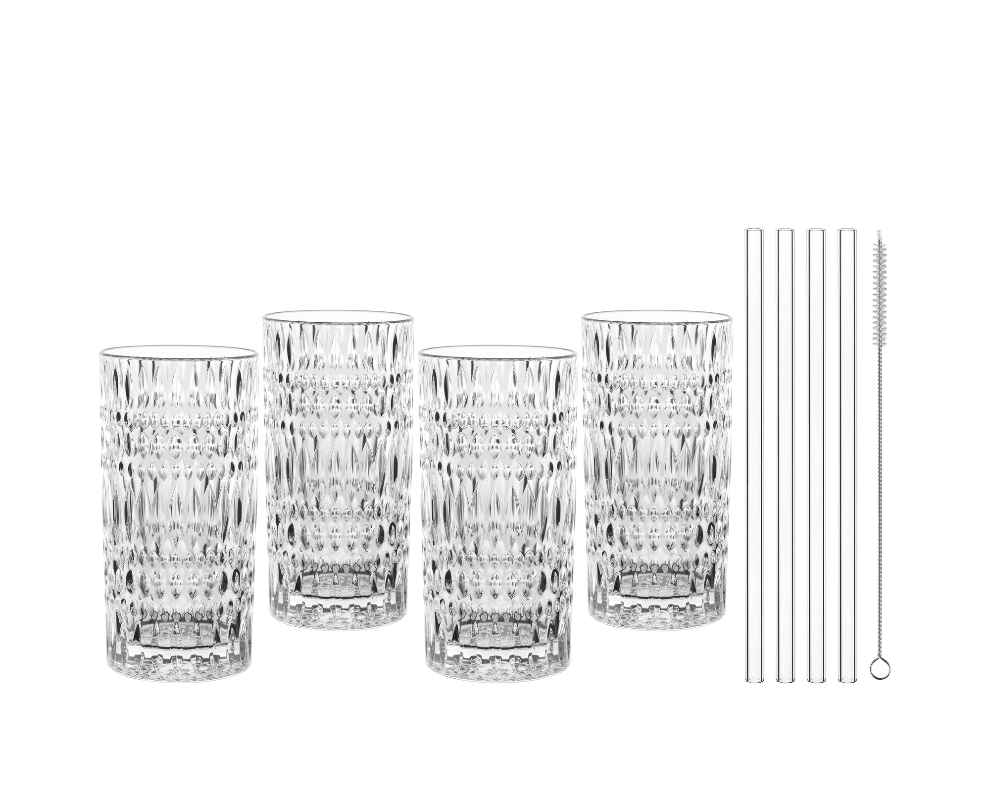NACHTMANN Tastes Good Verres Long Drink Ethno + Pailles